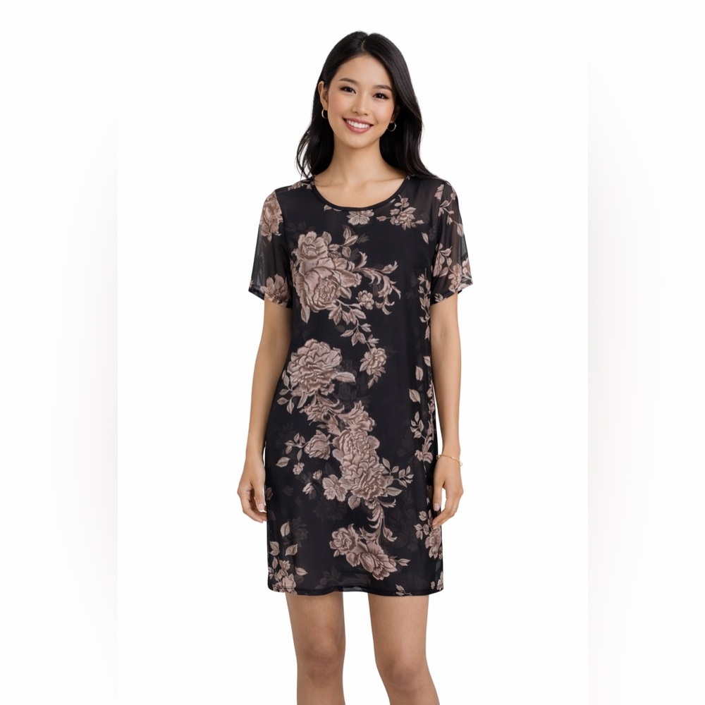 MINKPINK - Sheer Peony Tunic Dress - Size M